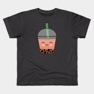 Mocha bubble tea Kids T-Shirt